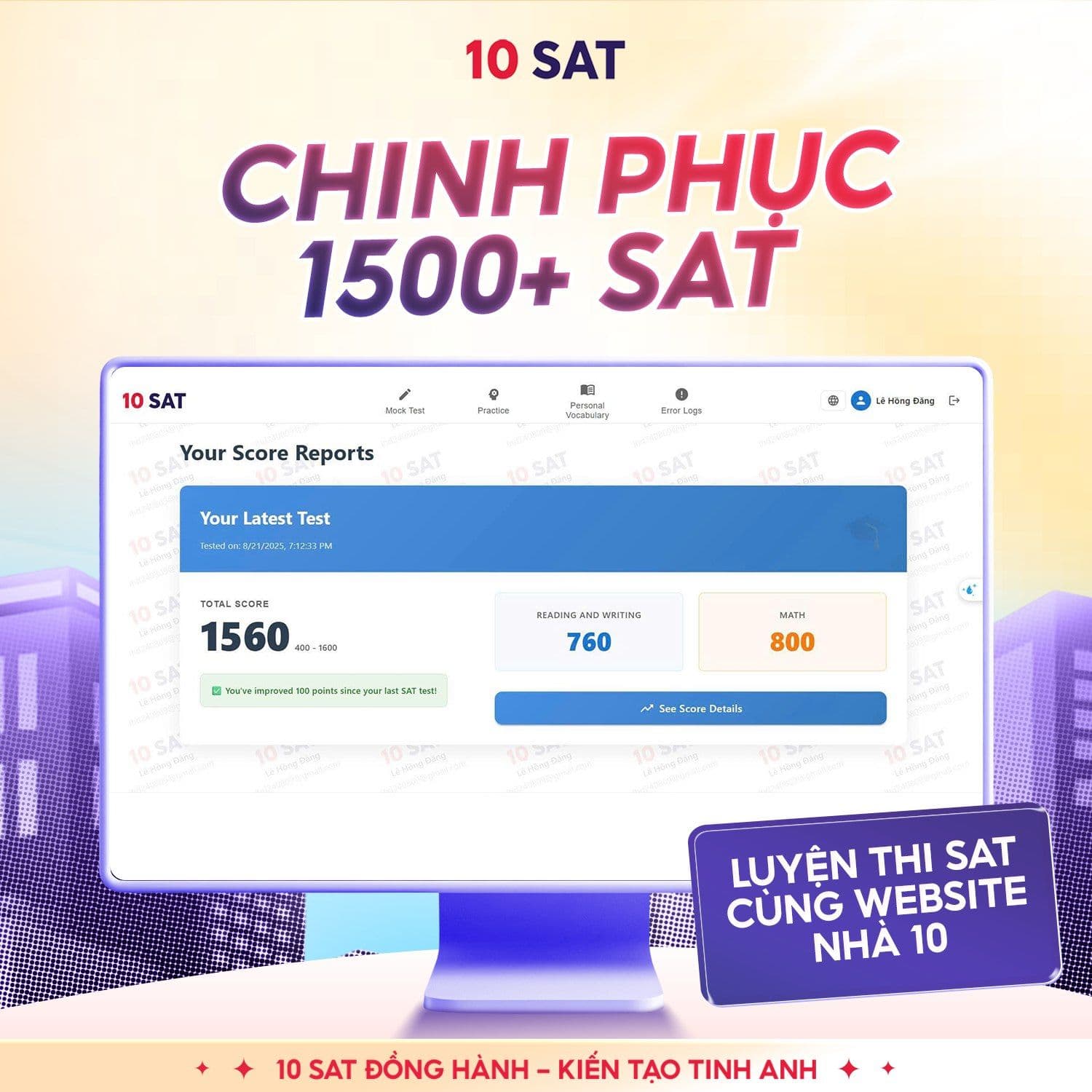 Lộ trình ôn thi SAT từ 0 lên 1400+ trong 6 tháng